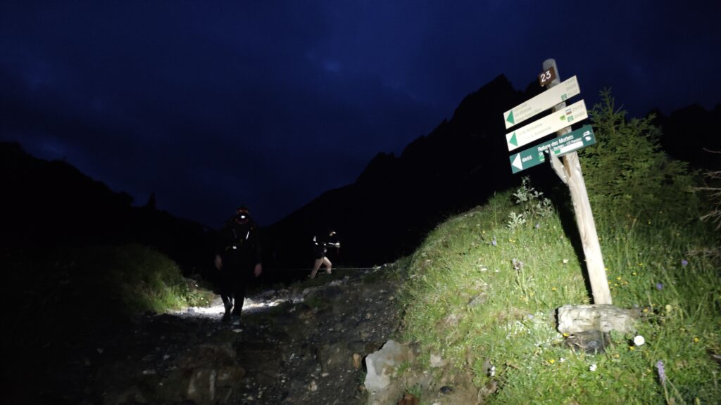 Reco UTMB : départ de nuit