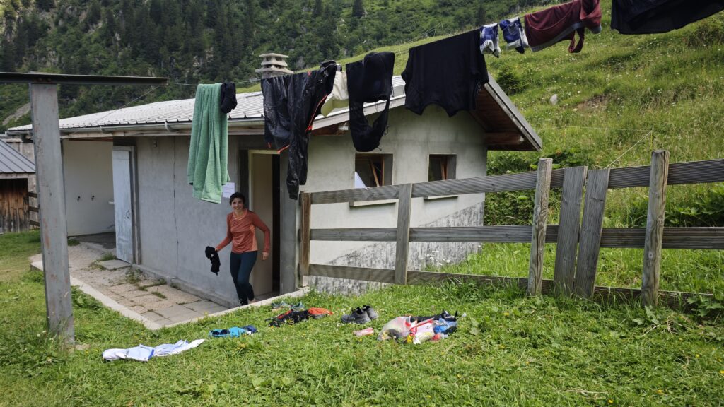 Reco UTMB : douches du refuge de la Balme