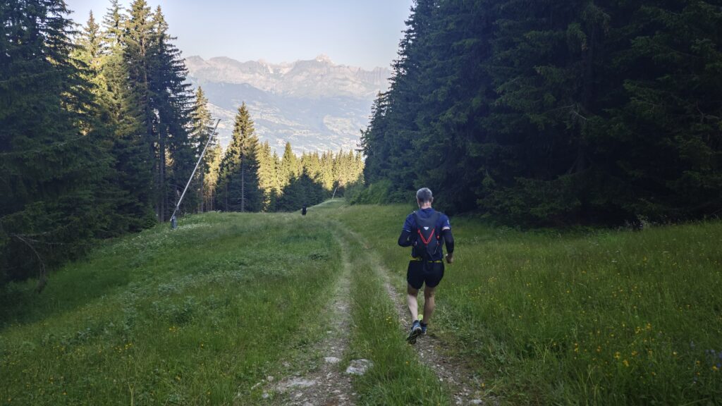 Reco UTMB : descente vers St Gervais